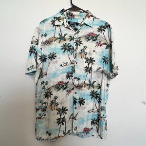 Men's Medium Boca Classics Hawaiian Button Down Shirt